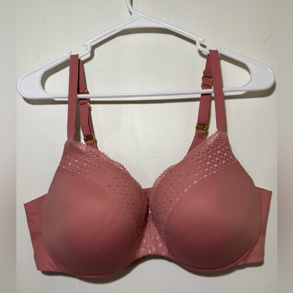 Victoria's Secret Dusty Rose Lace Bra